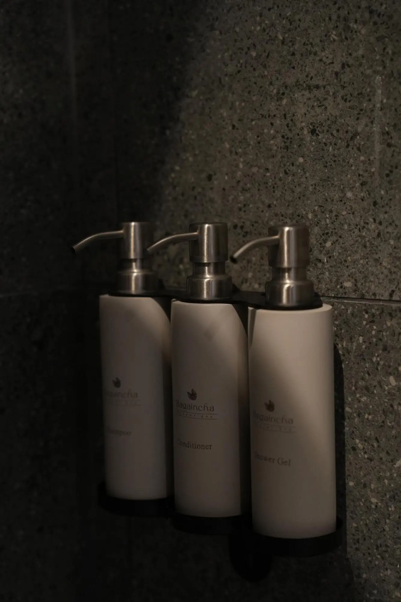 Shower amenities at Bagaincha Resort & Spa