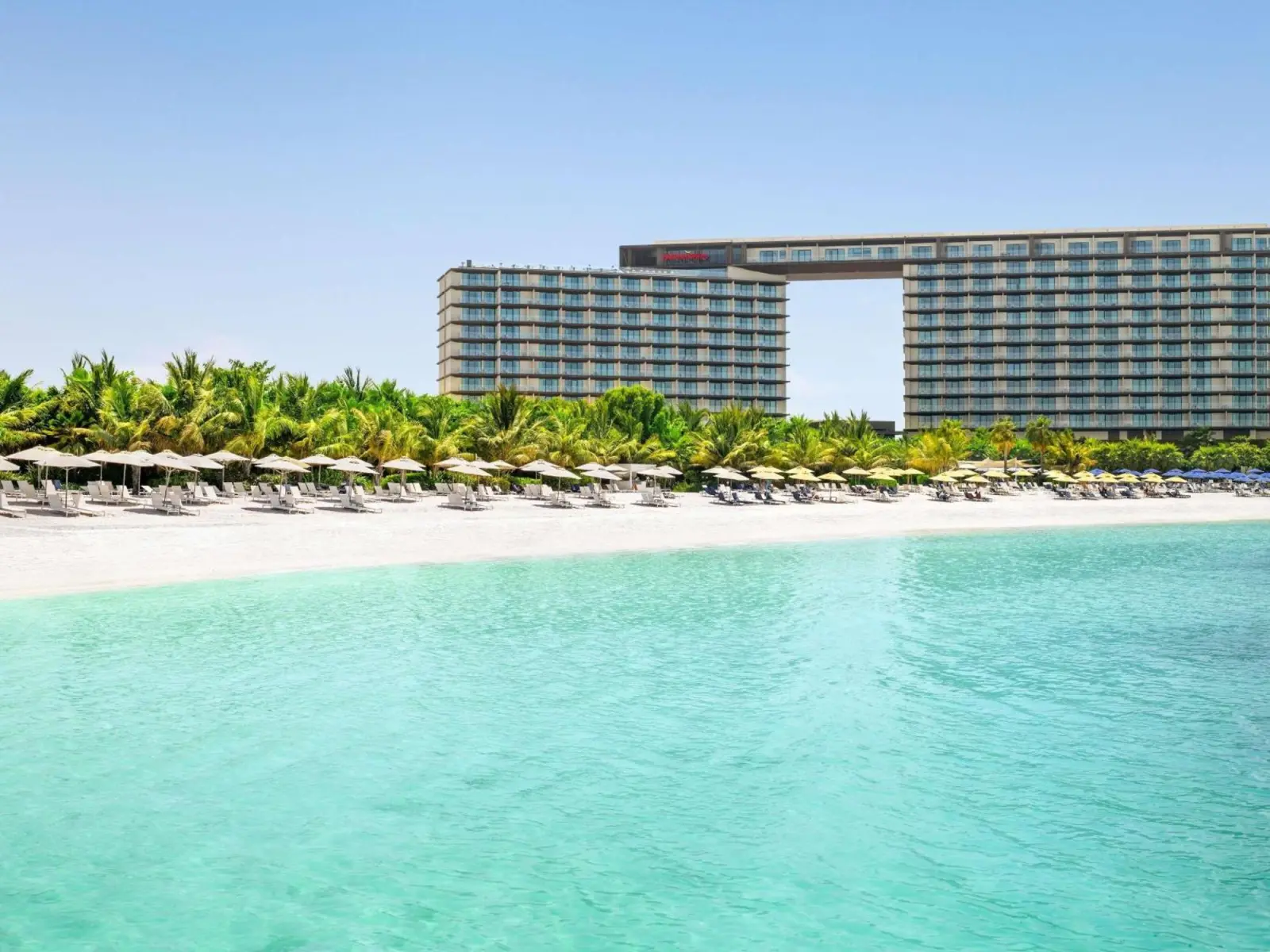 Vue sur la plage du Mövenpick Resort Al Marjan Island à Ras Al Khaimah